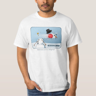Snowmen Suck at Dodgeball! tee