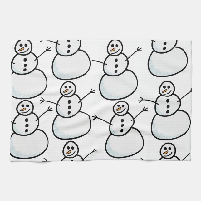 Snowmen Tea Towel (Horizontal)