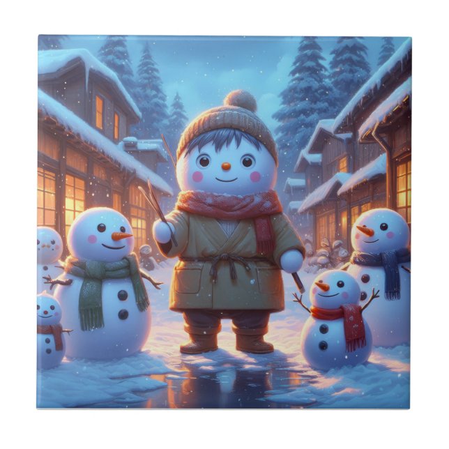 Snowmen Tile (Front)