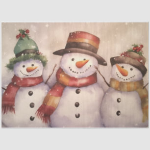 Snowmen Tissue Paper