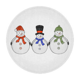 Snowmen Winter has come Cutting Board