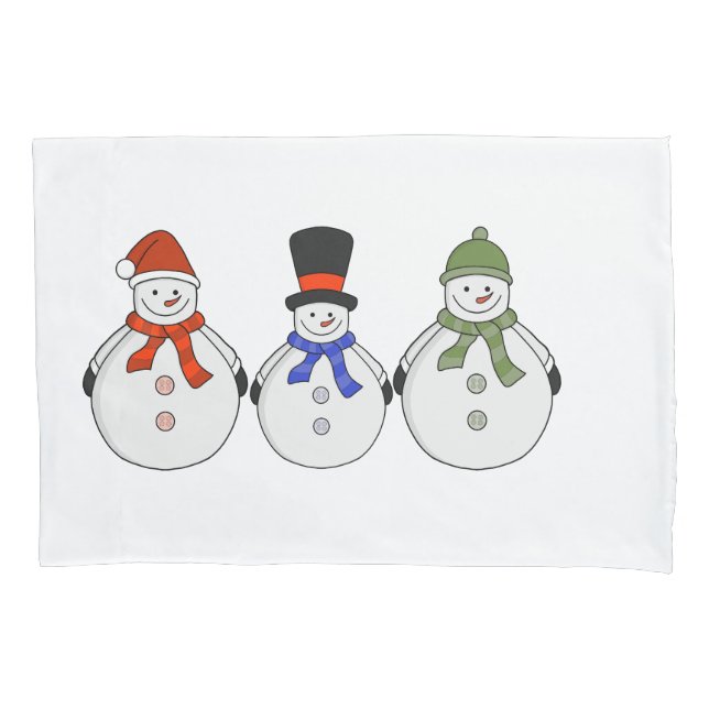 Snowmen Winter has come Pillowcase (Front)