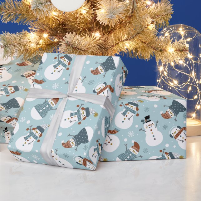  Snowmen Wrapping Paper (Holidays)