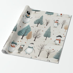 "Snowmen" Wrapping Paper