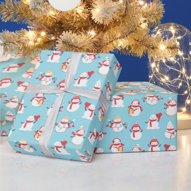 Snowmen Wrapping Paper (Holidays)
