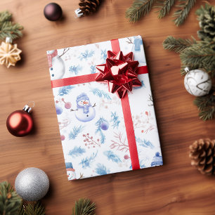 Snowmen Wrapping Paper
