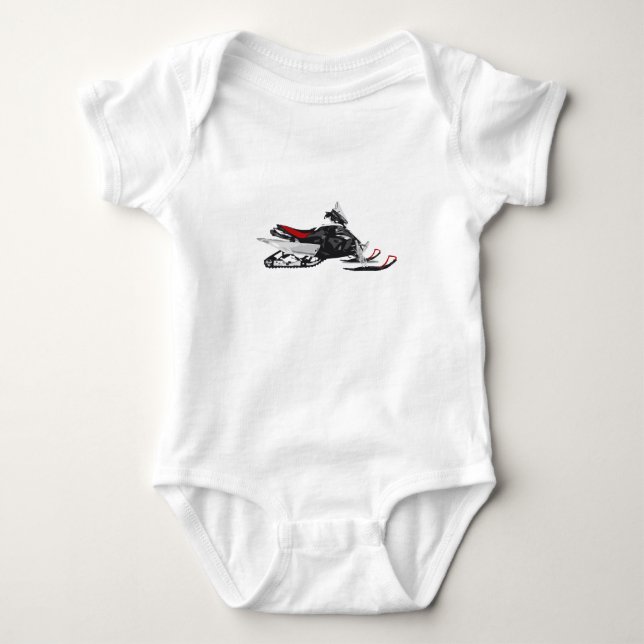 Snowmobile Baby Bodysuit (Front)