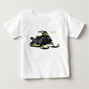 Snowmobile cartoon illustration baby T-Shirt