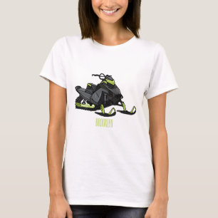 Snowmobile cartoon illustration  T-Shirt