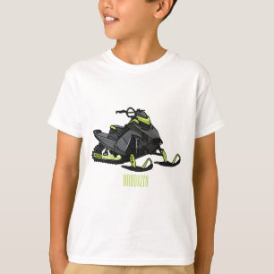 Snowmobile cartoon illustration T-Shirt