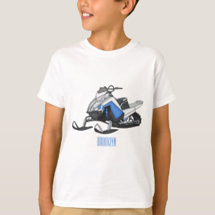 Snowmobile cartoon illustration T-Shirt