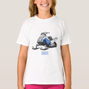 Snowmobile cartoon illustration T-Shirt