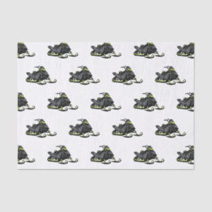 Snowmobile cartoon illustration  tissue paper