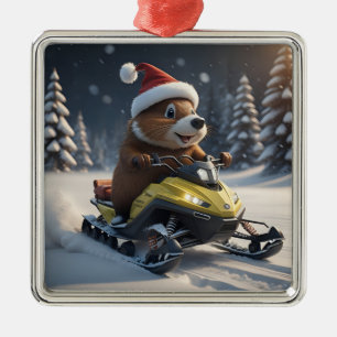 Snowmobile Christmas Ornament