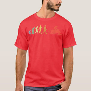 Snowmobile Evolution Retro Snowmobile Snowmobile R T-Shirt