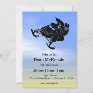 Snowmobile Invitation
