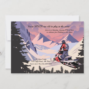 Snowmobile Invitation