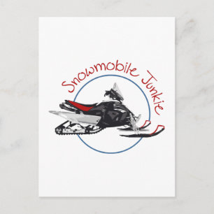 Snowmobile Junkie Postcard
