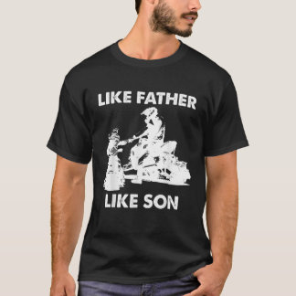 Snowmobile Like Father Like Son Snowcross Christma T-Shirt
