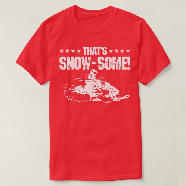 Snowmobile Motor Sled Snowmobiler T-Shirt (Design Front)