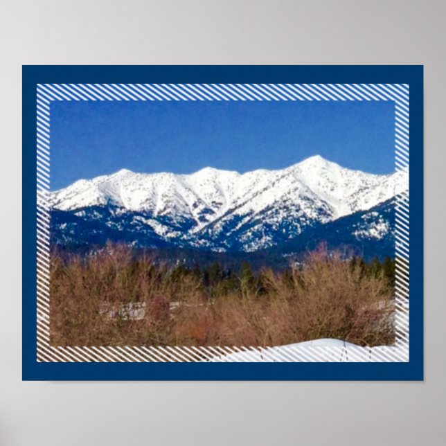 Snowmobile Mountain Dreams Poster (Front)