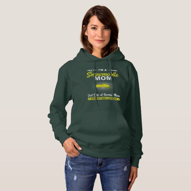 Snowmobile Mum Gift Hoodie (Front Full)