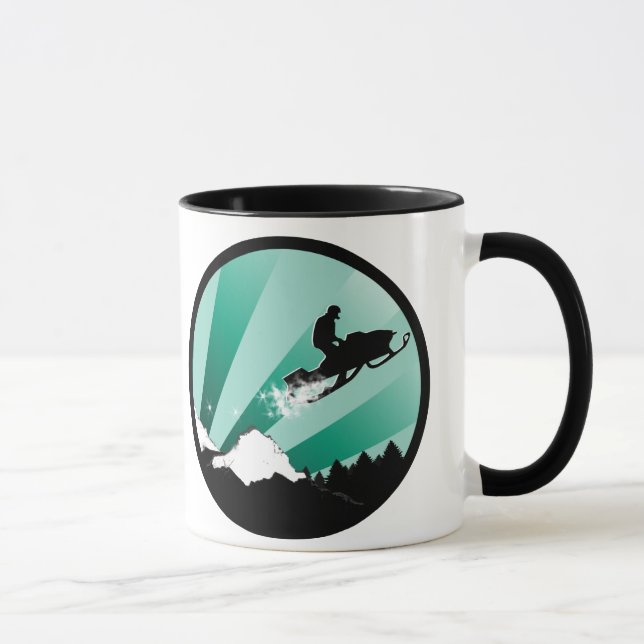 snowmobile. pthalo. circle. mug (Right)