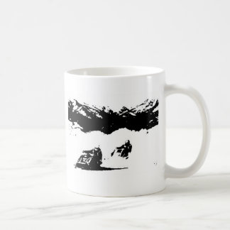 Snowmobile racing Mutiny Coffee Mug