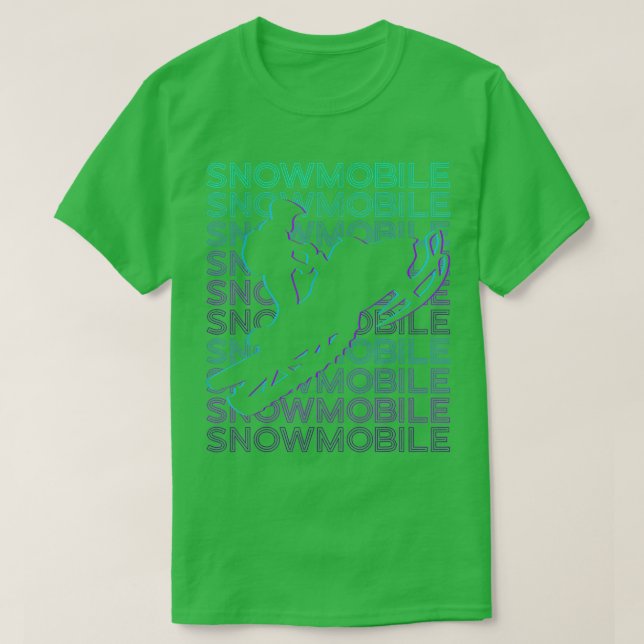 Snowmobile Retro 845 T-Shirt (Design Front)