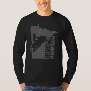 Snowmobile Ride Minnesota Snowmobiling Motor Sled T-Shirt