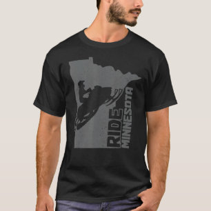 Snowmobile Ride Minnesota Snowmobiling Motor Sled  T-Shirt