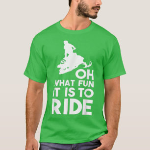 Snowmobile Riding  T-Shirt
