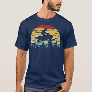 Snowmobile Skidoo Retro Skidoos Mountain T-Shirt