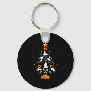 Snowmobile Snowmobiling Christmas Tree Xmas Key Ring