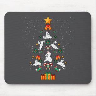 Snowmobile Snowmobiling Christmas Tree Xmas Mouse Mat