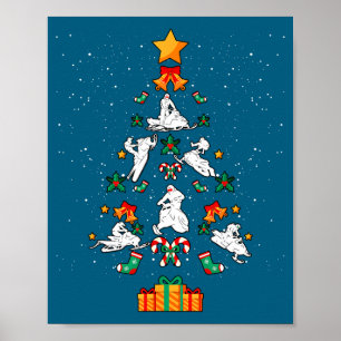 Snowmobile Snowmobiling Christmas Tree Xmas Poster
