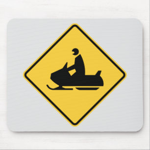 Snowmobile symbol mouse mat