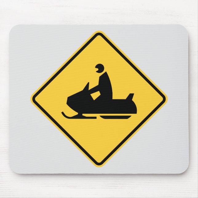 Snowmobile symbol mouse mat (Front)