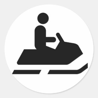 Snowmobile Symbol Sticker
