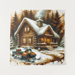 Snowmobile Tapestry