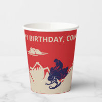 Snowmobile Winter Themed Boys Birthday Party