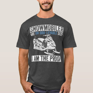 Snowmobiler And Snowmobile Motor Sled Riding T-Shirt
