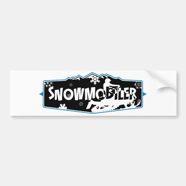 SNowmobiler Bumper Sticker (Front)