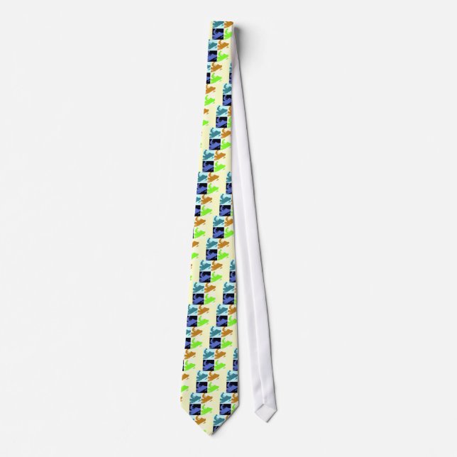Snowmobiler/Pop Art Tie (Front)