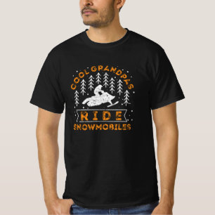 Snowmobiling - Cool Grandpas Ride Snowmobiles T-Shirt