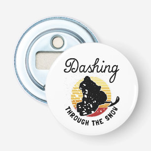 Snowmobiling - Dashing Through The Snow Bottle Opener