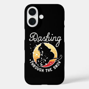 Snowmobiling - Dashing Through The Snow iPhone 16 Case