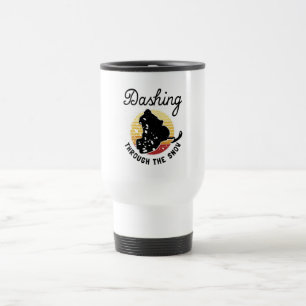 Snowmobiling - Dashing Through The Snow Travel Mug
