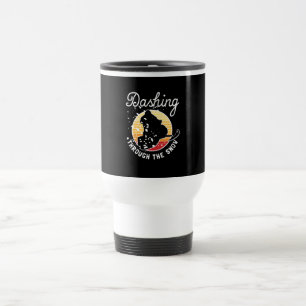 Snowmobiling - Dashing Through The Snow Travel Mug