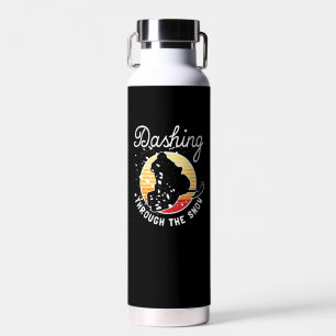 Snowmobiling - Dashing Through The Snow Water Bottle